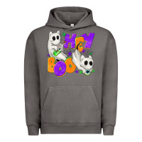 Pigment Tornado Hey Boo with Ghost Cats Urban Hoodie - texasbilliewilder