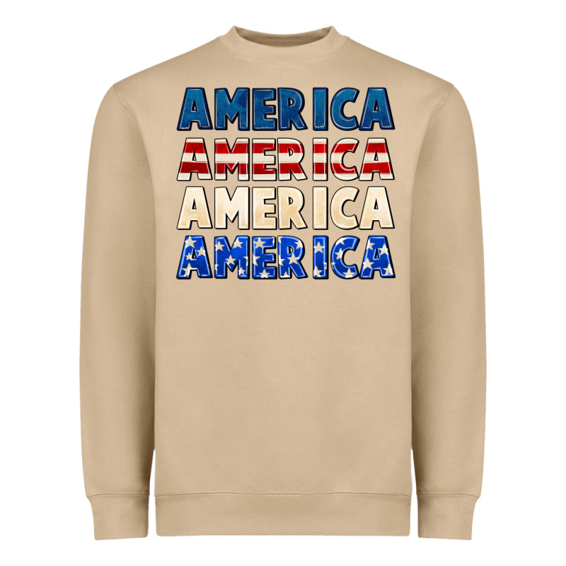 America 4th Of July Heavyweight Sweatshirt by CowGirlArtShop | Teevron