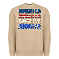 Mushroom America 4th of July Heavyweight Sweatshirt - CowGirlArtShop