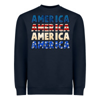 Navy America 4th of July Heavyweight Sweatshirt - CowGirlArtShop