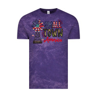 Cloud Purple small town america Vintage Tee - CowhideDigitalArt