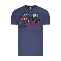 Vintage Denim small town america Vintage Tee - CowhideDigitalArt