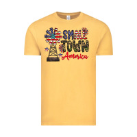 Vintage Mustard small town america Vintage Tee - CowhideDigitalArt