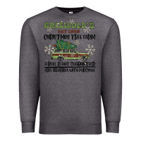 Charcoal Heather christmas tree farm Premium Sweatshirt - MaliasSmallBusiness
