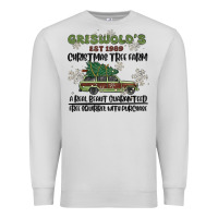 Dove Grey christmas tree farm Premium Sweatshirt - MaliasSmallBusiness