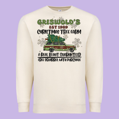 Christmas Tree Farm Premium Sweatshirt Designed By Maliassmallbusiness