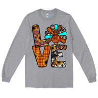Heather Grey turkey love Long Sleeve Tee - JahusDesignShop