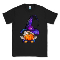 Black witch gnome with pumpkin Classic Tee - BundleAndBundleShop