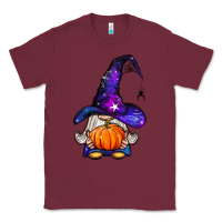 Burgundy witch gnome with pumpkin Classic Tee - BundleAndBundleShop