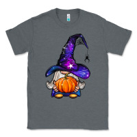 Charcoal Heather witch gnome with pumpkin Classic Tee - BundleAndBundleShop
