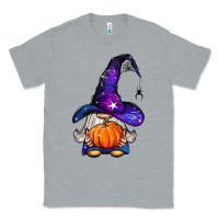Heather Grey witch gnome with pumpkin Classic Tee - BundleAndBundleShop