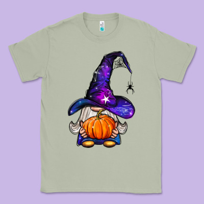 Witch Gnome With Pumpkin Classic Tee Designed By Bundleandbundleshop