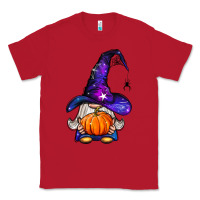 Red witch gnome with pumpkin Classic Tee - BundleAndBundleShop