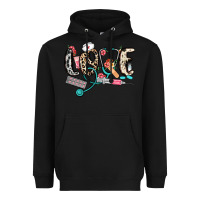 Black love nurse Heavyweight Hoodie - NancyCooperArtShop