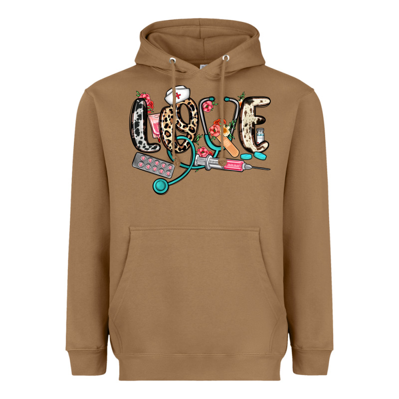 Love Nurse Heavyweight Hoodie by NancyCooperArtShop | Teevron