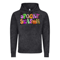 Vintage Black Spooky Season Vintage Hoodie - texasbilliewilder