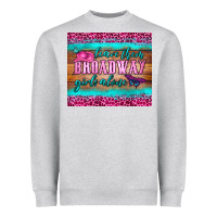 Heather Grey leave them broadway girls alone tumbler Heavyweight Sweatshirt - HRA Design Shop