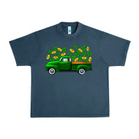 Midnight Navy st patricks shamrock gold truck Urban Heavy Tee - FaDigitalArtStudio
