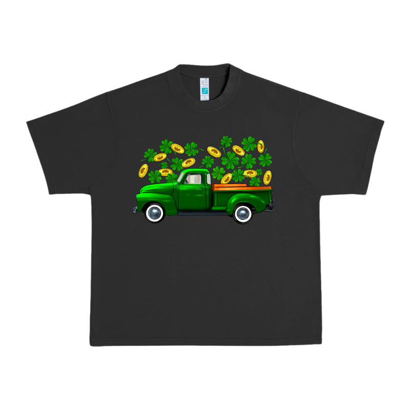 St Patricks Shamrock Gold Truck Urban Heavy Tee by FaDigitalArtStudio | Teevron