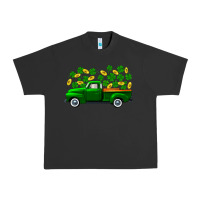 Pigment Black st patricks shamrock gold truck Urban Heavy Tee - FaDigitalArtStudio
