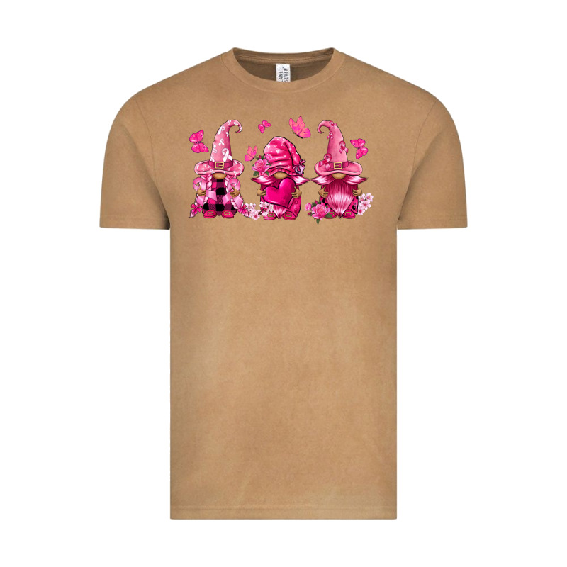 Breast Cancer Gnomies Vintage Tee by FaDigitalArtStudio | Teevron