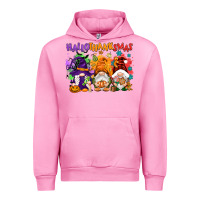 Fuchsia Pink Hallothanksmas gnomes Urban Hoodie - NancyCooperArtShop