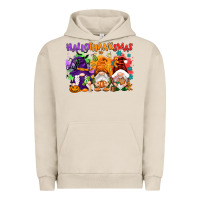 Pigment French Oak Hallothanksmas gnomes Urban Hoodie - NancyCooperArtShop
