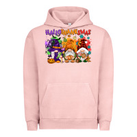 Pigment Salmon Hallothanksmas gnomes Urban Hoodie - NancyCooperArtShop