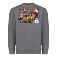 Storm I Believe In Santa And Coffee Heavyweight Sweatshirt - CowhideDigitalArt