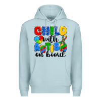 Blue Mist child with autism on board Premium Hoodie - Artiststas