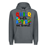 Rock child with autism on board Premium Hoodie - Artiststas
