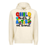 Tofu child with autism on board Premium Hoodie - Artiststas