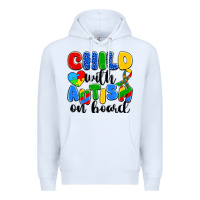 White child with autism on board Premium Hoodie - Artiststas