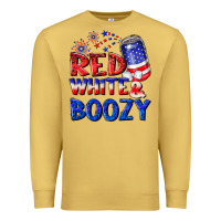 Antique Gold red white boozy Premium Sweatshirt - NancyCooperArtShop