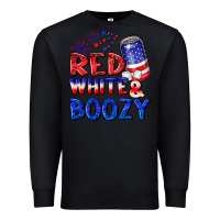 Black red white boozy Premium Sweatshirt - NancyCooperArtShop