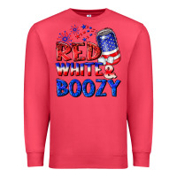 Cardinal red white boozy Premium Sweatshirt - NancyCooperArtShop