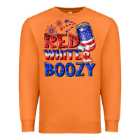 Carrot red white boozy Premium Sweatshirt - NancyCooperArtShop