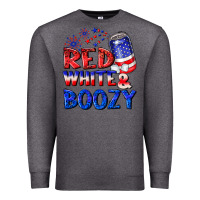 Charcoal Heather red white boozy Premium Sweatshirt - NancyCooperArtShop