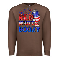 Chestnut red white boozy Premium Sweatshirt - NancyCooperArtShop