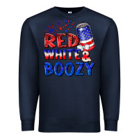 Navy red white boozy Premium Sweatshirt - NancyCooperArtShop