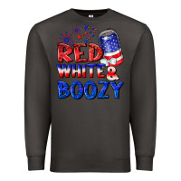 Smoke red white boozy Premium Sweatshirt - NancyCooperArtShop