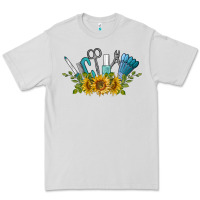 Dove Grey nail tools with sunflower Premium Tee - BarkalooDesign