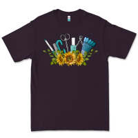 Plum nail tools with sunflower Premium Tee - BarkalooDesign