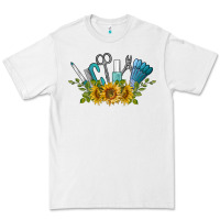 White nail tools with sunflower Premium Tee - BarkalooDesign
