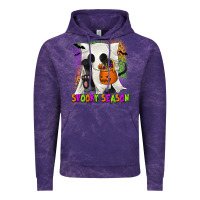 Cloud Purple Spooky Season Ghost Cat Vintage Hoodie - texasbilliewilder