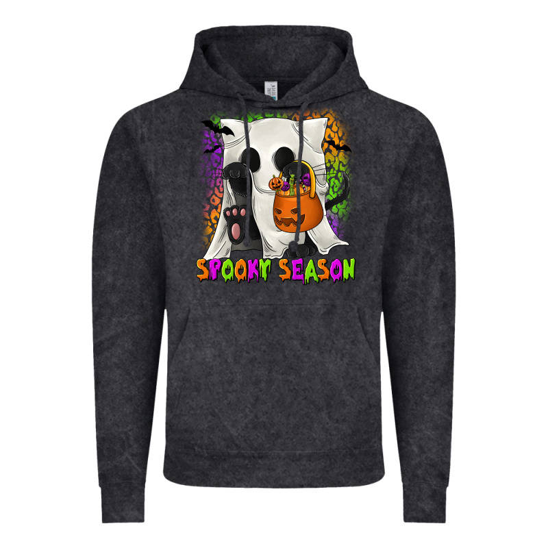 Spooky Season Ghost Cat Vintage Hoodie by texasbilliewilder | Teevron