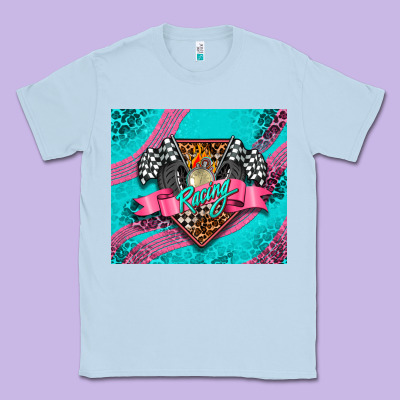 Racing Pink Tumbler Classic Tee Designed By Adodesignshop