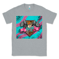 Heather Grey racing pink tumbler Classic Tee - AdoDesignShop