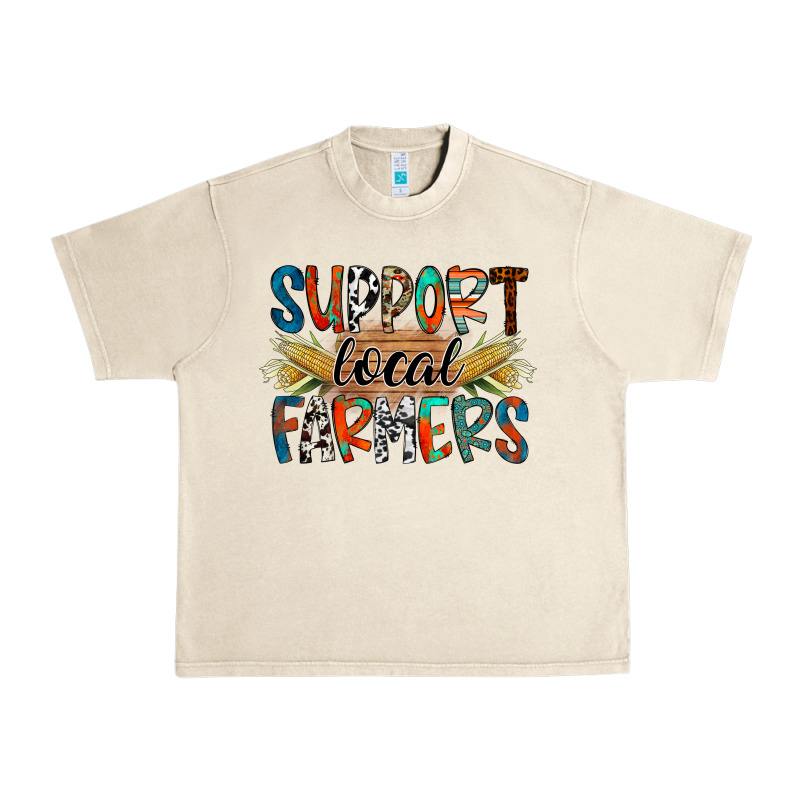 Support Local Farmers Urban Heavy Tee by RacoonDesign | Teevron
