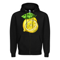 Black lemon Zipper Hoodie - BarkalooDesign